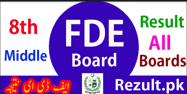 Federal Directorate of Education FDE Board 8th result 2023