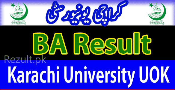 UOK Karachi University BA result 2025