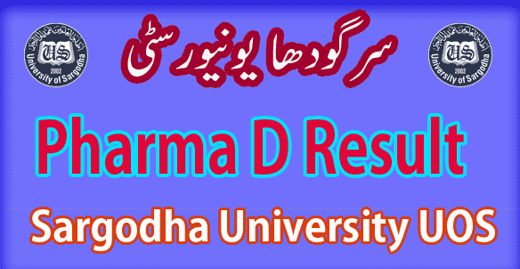 UOS Sargodha University Pharm D result 2025