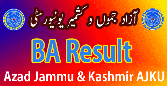 AJKU AJK University BA result 2024