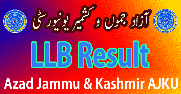 AJKU AJK University LLB result 2024