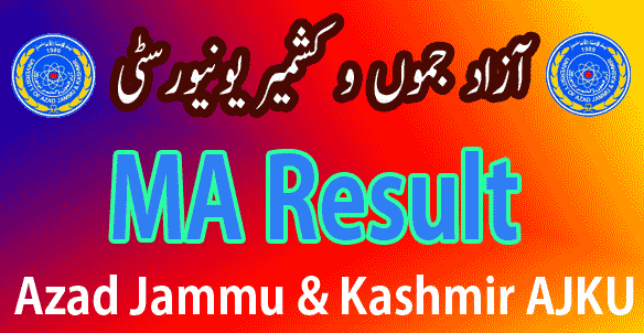 AJKU AJK University MA result 2024