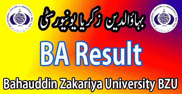 BZU University BA result 2025