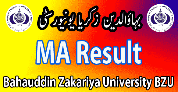 BZU University MA result 2025